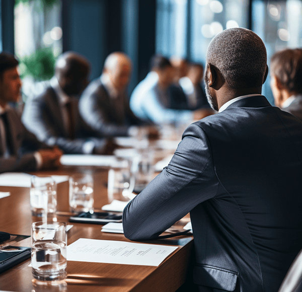 Group of people in a conference room